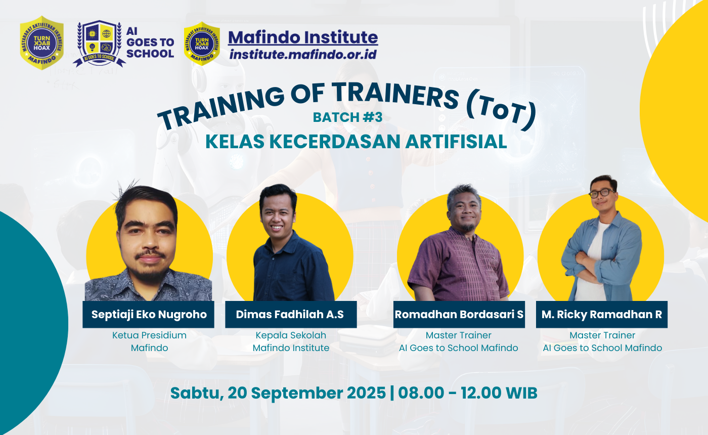 Training of Trainer Kelas Kecerdasan Artifisial Batch 3